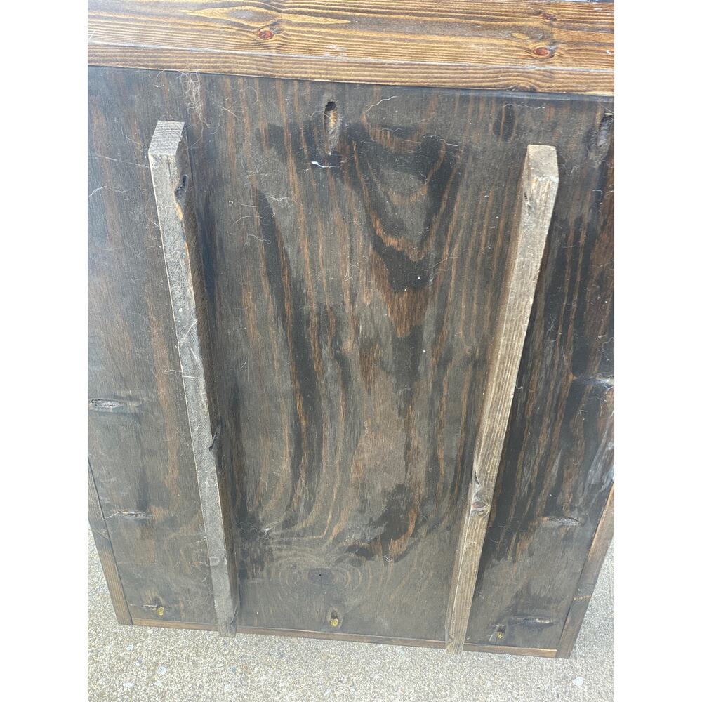VTG XLarge dog bed solid wood raised rails daybed platform legs winter 32x21 - Picture 2 of 5